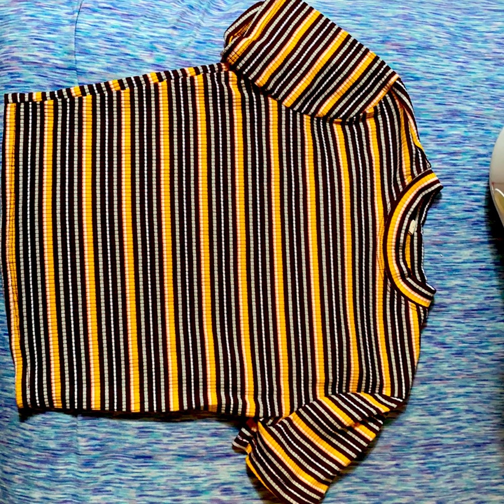 cute yellow crop top